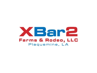 X Bar 2 Farms & Rodeo, LLC   Plaquemine, LA logo design by ingenious007
