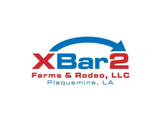 X Bar 2 Farms & Rodeo, LLC   Plaquemine, LA logo design by ingenious007