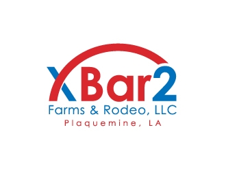 X Bar 2 Farms & Rodeo, LLC   Plaquemine, LA logo design by ingenious007