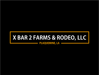 X Bar 2 Farms & Rodeo, LLC   Plaquemine, LA logo design by dianD