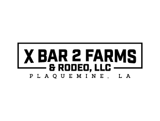 X Bar 2 Farms & Rodeo, LLC   Plaquemine, LA logo design by jaize