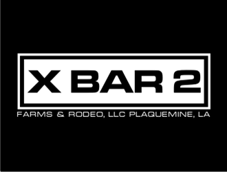 X Bar 2 Farms & Rodeo, LLC   Plaquemine, LA logo design by sheilavalencia