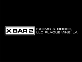X Bar 2 Farms & Rodeo, LLC   Plaquemine, LA logo design by sheilavalencia
