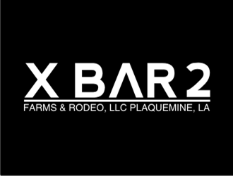 X Bar 2 Farms & Rodeo, LLC   Plaquemine, LA logo design by sheilavalencia