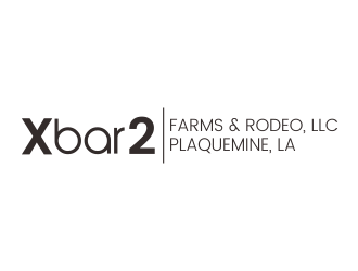 X Bar 2 Farms & Rodeo, LLC   Plaquemine, LA logo design by Thoks