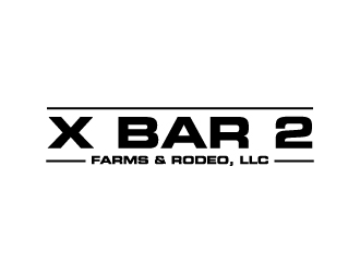 X Bar 2 Farms & Rodeo, LLC   Plaquemine, LA logo design by labo