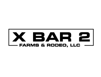X Bar 2 Farms & Rodeo, LLC   Plaquemine, LA logo design by labo