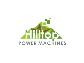 Hilltop Power Machines logo design by haze