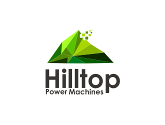 Hilltop Power Machines logo design by BintangDesign