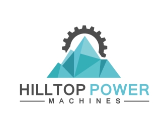 Hilltop Power Machines logo design by nexgen