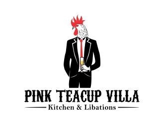 Pink Teacup Villa logo design by ruki