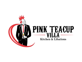 Pink Teacup Villa logo design by ruki