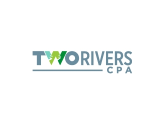Two Rivers CPA logo design by josephope