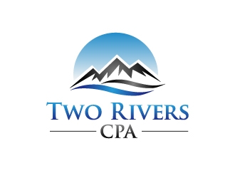 Two Rivers CPA logo design by labo