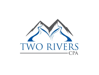 Two Rivers CPA logo design by uttam
