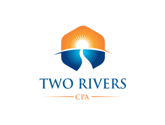 Two Rivers CPA logo design by Girly