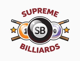 Supreme Billiards logo design by Radovan