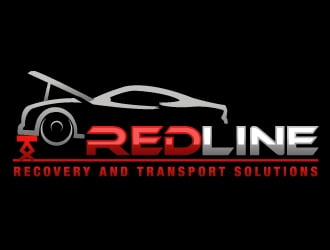 Redline recovery and transport solutions logo design by PMG