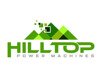 Hilltop Power Machines logo design by daywalker