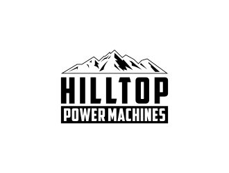 Hilltop Power Machines logo design by Kruger