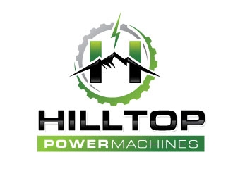 Hilltop Power Machines logo design by REDCROW