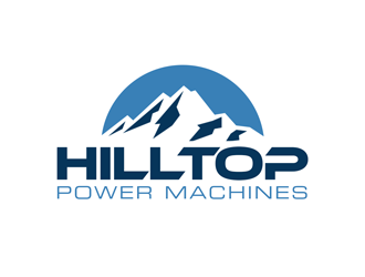 Hilltop Power Machines logo design by kunejo