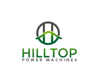 Hilltop Power Machines logo design by gilkkj