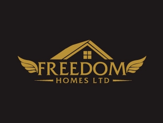 Freedom Homes Ltd logo design by ElonStark