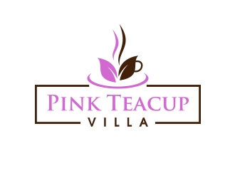Pink Teacup Villa logo design by shernievz