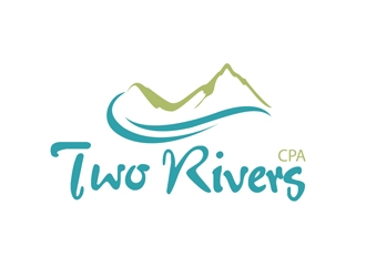 Two Rivers CPA logo design by DreamLogoDesign