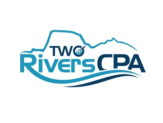 Two Rivers CPA logo design by DreamLogoDesign