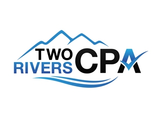 Two Rivers CPA logo design by DreamLogoDesign
