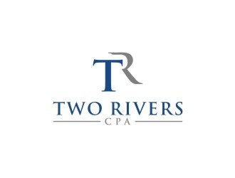 Two Rivers CPA logo design by case