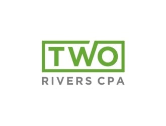 Two Rivers CPA logo design by case