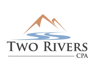 Two Rivers CPA logo design by kgcreative