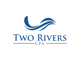 Two Rivers CPA logo design by RIANW