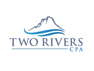 Two Rivers CPA logo design by DreamLogoDesign