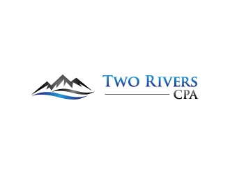 Two Rivers CPA logo design by labo