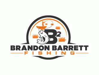Brandon Barrett Fishing logo design by lestatic22
