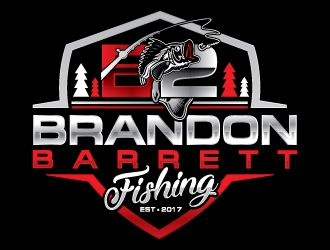 Brandon Barrett Fishing logo design by Godvibes