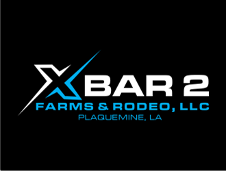 X Bar 2 Farms & Rodeo, LLC   Plaquemine, LA logo design by sheilavalencia