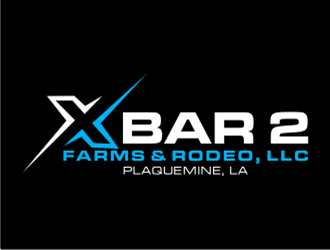 X Bar 2 Farms & Rodeo, LLC   Plaquemine, LA logo design by sheilavalencia
