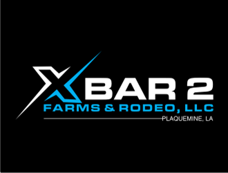 X Bar 2 Farms & Rodeo, LLC   Plaquemine, LA logo design by sheilavalencia