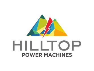Hilltop Power Machines logo design by cikiyunn