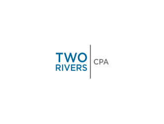 Two Rivers CPA logo design by rief