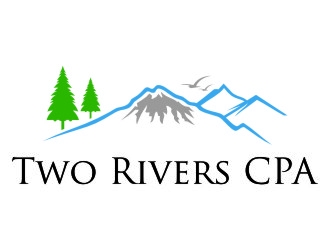 Two Rivers CPA logo design by jetzu