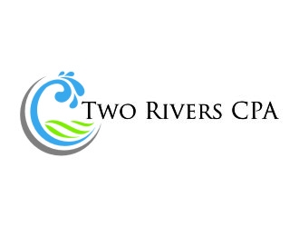 Two Rivers CPA logo design by jetzu