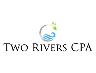 Two Rivers CPA logo design by jetzu