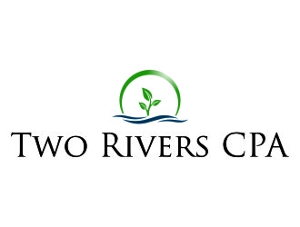 Two Rivers CPA logo design by jetzu