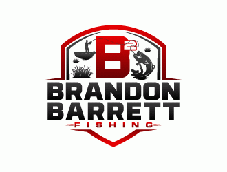 Brandon Barrett Fishing logo design by lestatic22